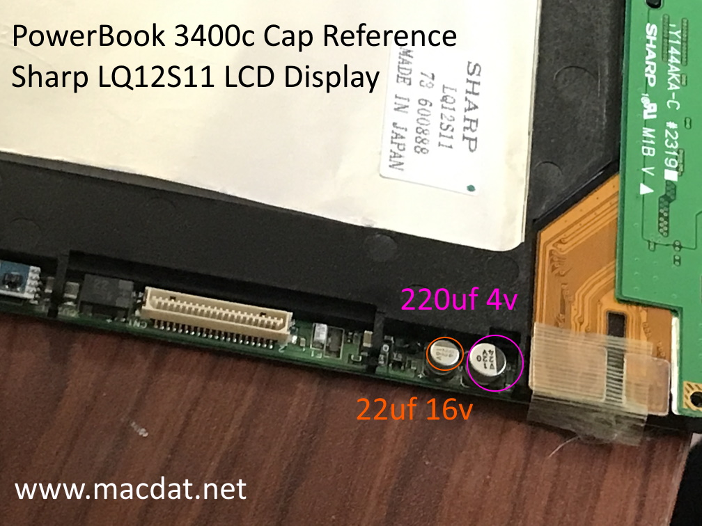 LCD Display Capacitors